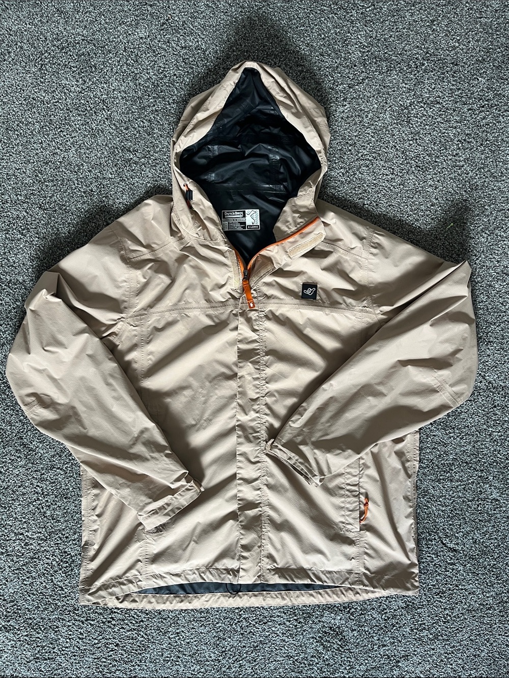 Beige Dutch Bros  Men's Windbreaker Jacket